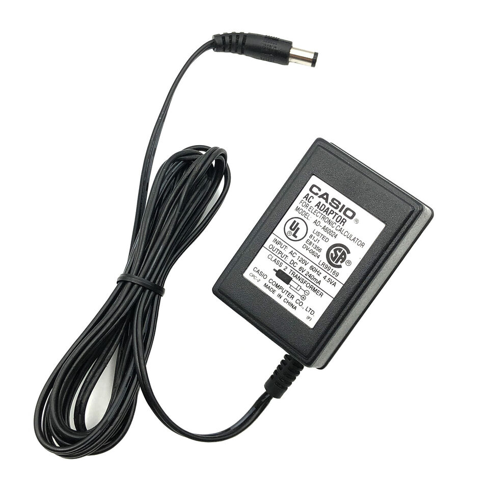 *Brand NEW*Original Casio AD-A60024 Class 2 Transformer 6V 240mA AC/DC Adapter Power Supply